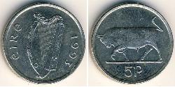 5 Penny Irlanda (1922 - ) Rame/Nichel 