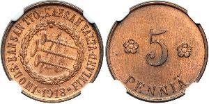 5 Penny Finland (1917 - )  