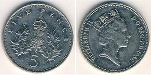 5 Penny Regno Unito (1922-)  