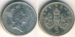 5 Penny Reino Unido (1922-)  