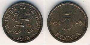 5 Penny 芬兰 銅 