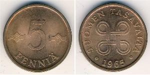 5 Penny 芬兰 銅 