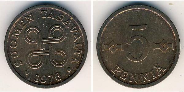 5 Penny 芬兰 銅 
