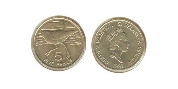 5 Penny 圣赫勒拿岛 銅/镍 伊丽莎白二世 (1926-2022)