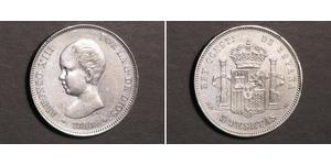 5 Peseta Kingdom of Spain (1874 - 1931) Argent Alfonso XIII of Spain (1886 - 1941)