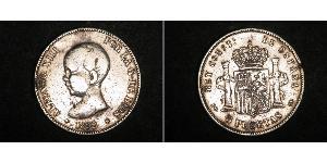 5 Peseta Kingdom of Spain (1874 - 1931) Argent Alfonso XIII of Spain (1886 - 1941)