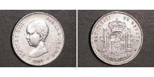 5 Peseta Kingdom of Spain (1874 - 1931) Argent Alfonso XIII of Spain (1886 - 1941)