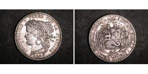 5 Peseta Perù Argento 