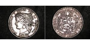 5 Peseta Perù Argento 