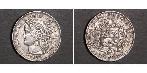 5 Peseta Peru Silber 