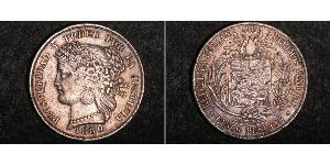 5 Peseta Peru Silber 