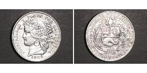 5 Peseta Peru Silber 