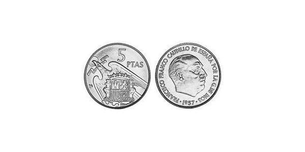5 Peseta 西班牙 銅/镍 胡安·卡洛斯一世 (1938 - )