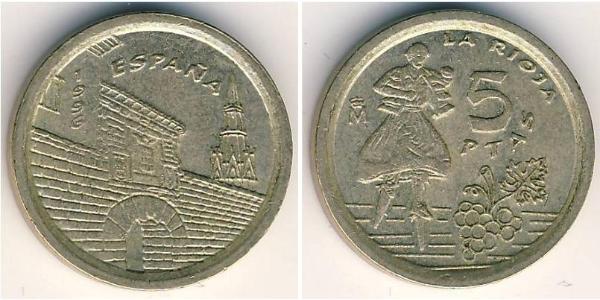 5 Peseta 西班牙 青铜 