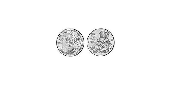 5 Peseta 西班牙 青铜/铝 胡安·卡洛斯一世 (1938 - )