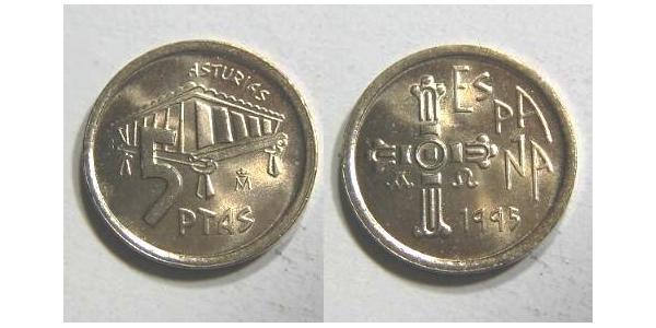 5 Peseta 西班牙 青铜/铝 胡安·卡洛斯一世 (1938 - )