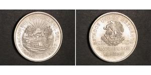 5 Peso Mexique Argent 