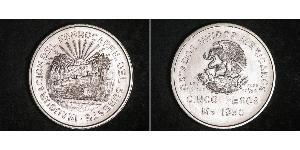 5 Peso Mexique Argent 