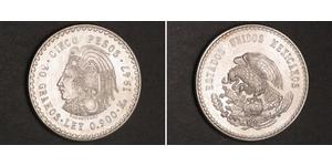 5 Peso Mexique Argent 