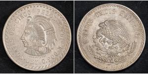 5 Peso Mexique Argent 