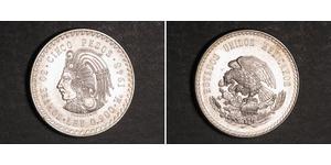 5 Peso Messico Argento 