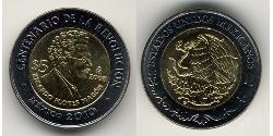 5 Peso México (1867 - ) Bimetal 