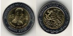 5 Peso 墨西哥 Bimetal 