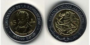 5 Peso 墨西哥 Bimetal 