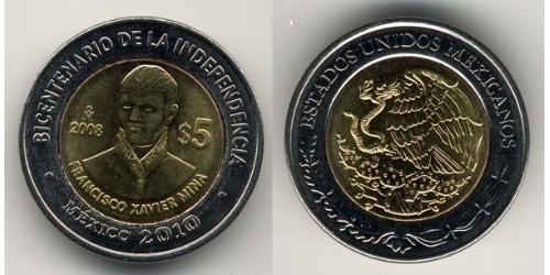 5 Peso 墨西哥 Bimetal 