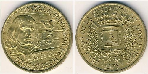 5 Peso Uruguay Bronze 