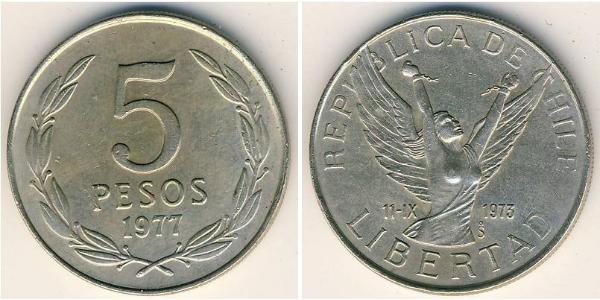 5 Peso Chile Copper/Nickel 
