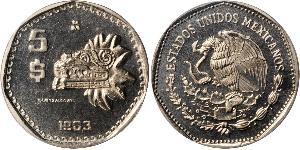 5 Peso United Mexican States (1867 - ) Copper/Nickel 