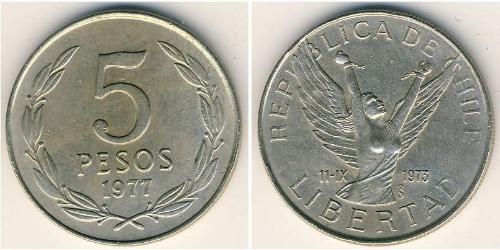 5 Peso Chili Cuivre/Nickel 