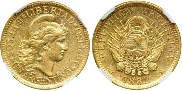 5 Peso Argentinien (1861 - ) Gold 