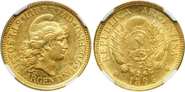 5 Peso Argentinien (1861 - ) Gold 