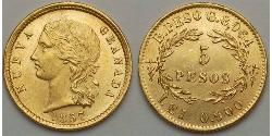 5 Peso Kingdom of Spain (1814 - 1873) Gold 