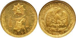 5 Peso Mexiko (1867 - ) Gold 