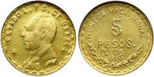 5 Peso Mexiko (1867 - ) Gold 