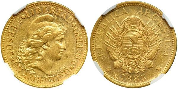 5 Peso Argentinien (1861 - ) Or 