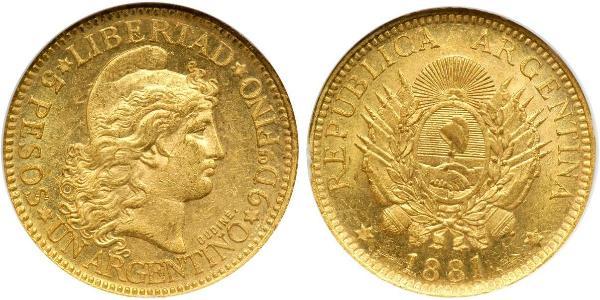 5 Peso Argentinien (1861 - ) Or 