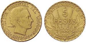 5 Peso Uruguay Or José Gervasio Artigas