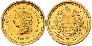 5 Peso Guatemala Oro 