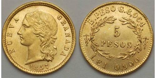 5 Peso Kingdom of Spain (1814 - 1873) Oro 
