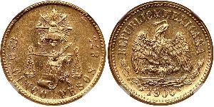 5 Peso Messico (1867 - ) Oro 