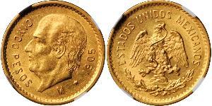 5 Peso Messico (1867 - ) Oro 