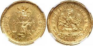 5 Peso Messico (1867 - ) Oro 