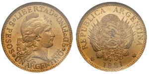 5 Peso República Argentina (1861 - ) Oro 