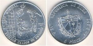 5 Peso Cuba Plata 