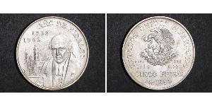 5 Peso Estados Unidos Mexicanos (1846 - 1863) Plata Miguel Hidalgo