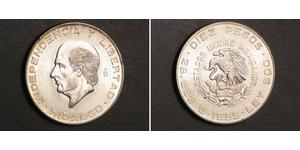 5 Peso Estados Unidos Mexicanos (1846 - 1863) Plata Miguel Hidalgo